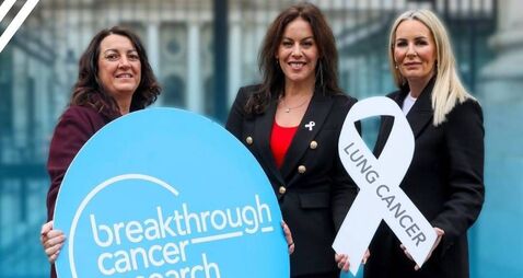 Naas native brings white ribbon for lung cancer to Ireland