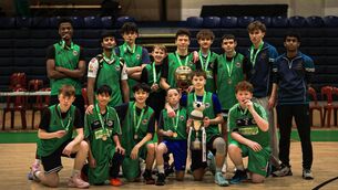 <p>St. Conleth's CC celebrate their All-Ireland success Photo: Tyler Daly</p>