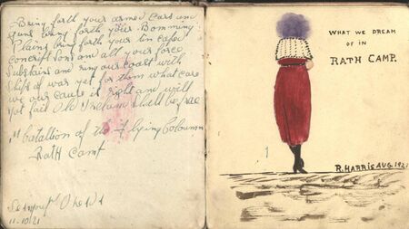 Rare 1921 autograph book from Curragh internment camp now free to view online