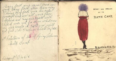 Rare 1921 autograph book from Curragh internment camp now free to view online 