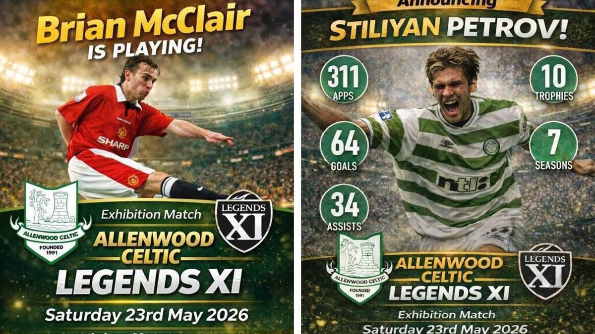 McClair and Petrov added to Legends teams heading to Kildare