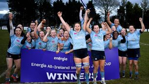 <p>MU Barnhall are the Energia All-Ireland Junior Cupwinners for the fourth year in a row. All Photos: David Fitzgerald/Sportsfile.</p>