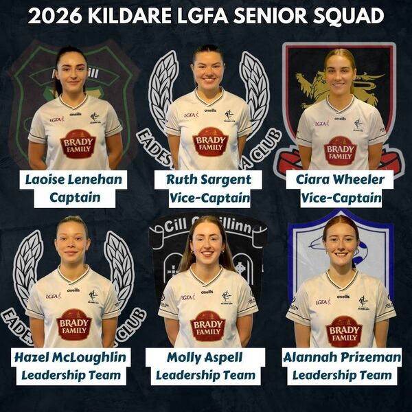 The Kildare LGFA senior team's Leadership Group for 2026