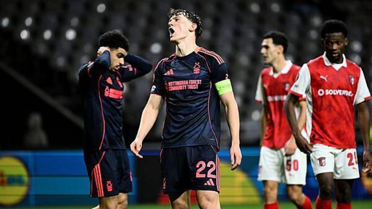 Nottingham Forest’s hopes of qualifying automatically hit in Braga defeat