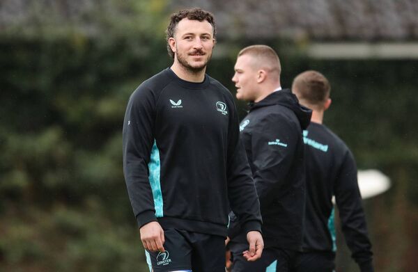 Will Connors returns to the Leinster starting XV this weekend. Photo: INPHO/Grace Halton