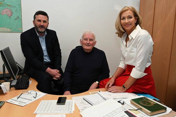 Peter and Tom Waters and Sheila Zebedee 