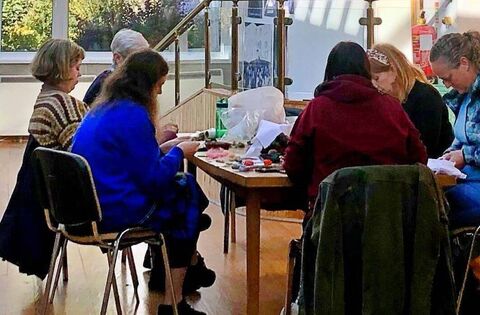 Under the banner of ‘Threads of Connection’, the tapestry represents the thoughts and talents of a wide range of people