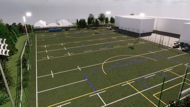 <p>Artist's impression of the new Naas CBS pitch</p>