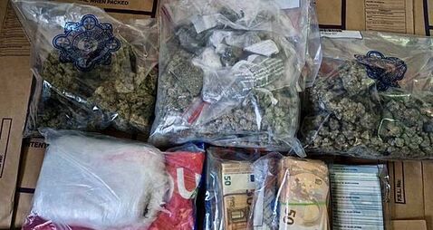 Three people arrested as gardaí seize over €100,000 worth of cocaine and cannabis