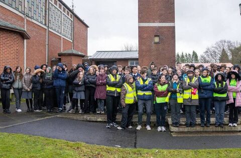 Students at Curragh Community School stage walk-out over conditions