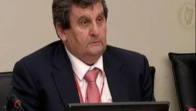 <p>Sean Ashe Snr appearing before the Public Accounts Committee in the Dáil in July 2019</p>