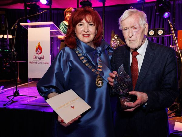 Contribution to Heritage and Biodiversity– Frank Taaffe is presented with his award by Carmel Kelly, Cathaoirleach, Kildare County Council at the Spirit of Kildare Awards, Contribution to Heritage and Biodiversity– Frank Taaffe is presented with his award by Carmel Kelly, Cathaoirleach, Kildare County Council at the Spirit of Kildare Awards,