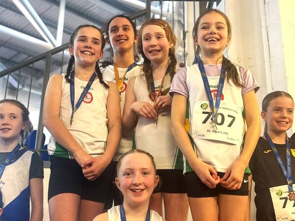 St Coca's AC U12 girls won the Leinster relay gold Photo Credit: St Cocas AC St Coca's AC U12 girls won the Leinster relay gold Photo Credit: St Cocas AC