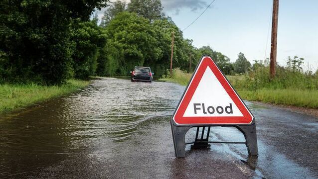 Increased risk of flooding in Kildare on Thursday