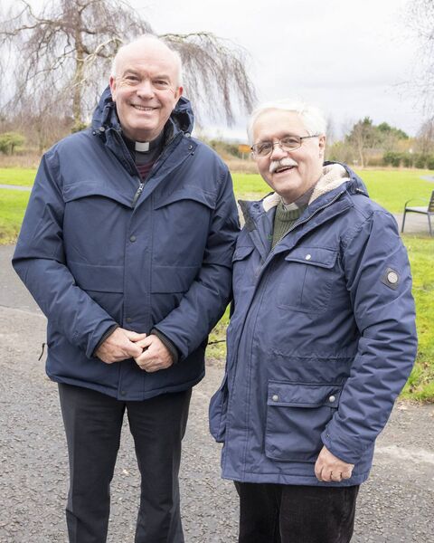 Fr Liam Rigney and Ken Rue Fr Liam Rigney and Ken Rue