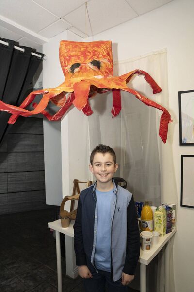 Tom Fenlon with his Jerry Long Legs Octopus