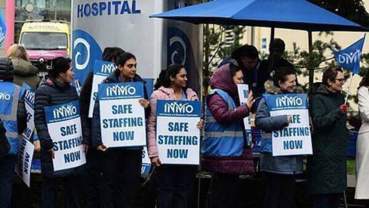Nurses ‘on hands and knees’ over staffing at Naas Hospital