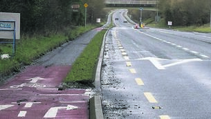 <p>The cycle path on the R448 between Moone and Timolin 	Photo: Aisling Hyland</p>