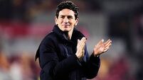 Brentford boss Keith Andrews visits Macclesfield dressing room after FA Cup win