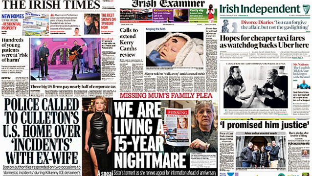 What the papers say: Thursday's front pages