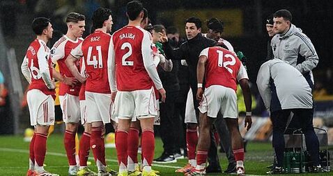 Mikel Arteta says Arsenal sticking together after Wolves draw dents title hopes