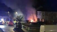Arson attack on car housing estate near Kildare border