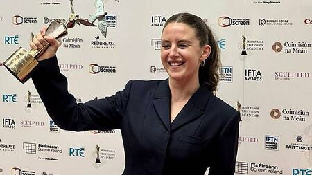 Louisa Harland pays tribute to Hamnet co-stars after rising star win