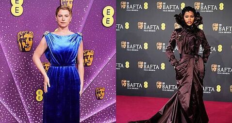 Jessie Buckley and Teyana Taylor bring drama to the Bafta red carpet