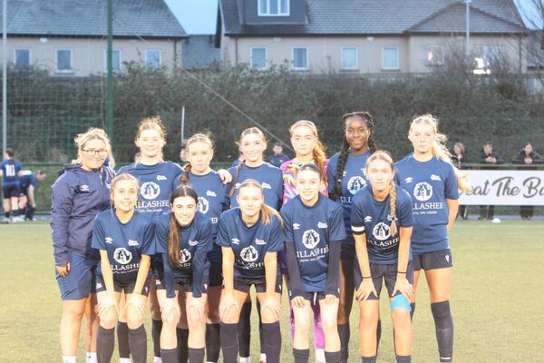 The U17 girls team who were beaten by Shamrock Rovers The U17 girls team who were beaten by Shamrock Rovers