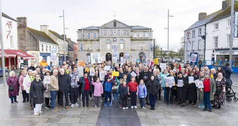 SNAs stage protests in Athy and Newbridge
