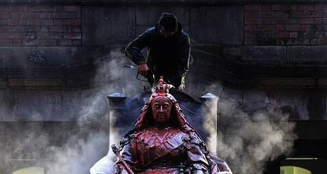 Statue of Queen Victoria in hospital complex vandalised in paint attack