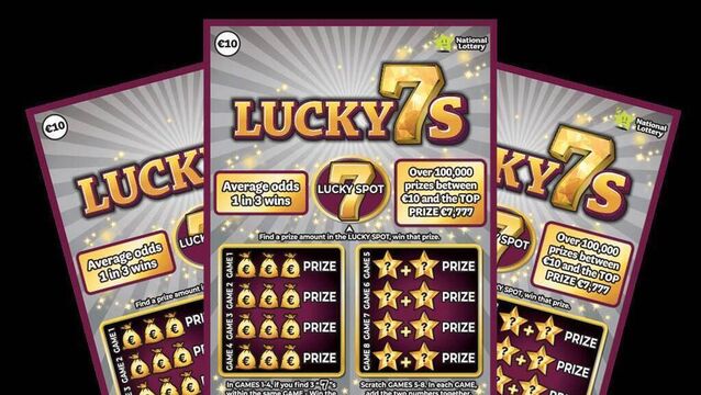 <p>A sample of one of many National Lottery Scratch Cards </p>