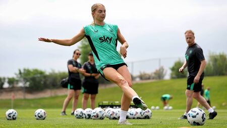 Hayley flying with Eagles and Girls In Green