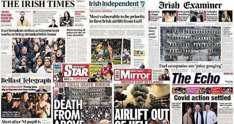 What the papers say: Wednesday's front pages