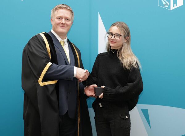 Former Scoil Mhuire Community School, Clane student Holly O’Rourke received the scholarship