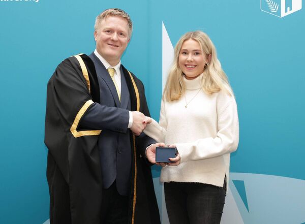 Former Ardscoil Rath Iomgháin, student Katie Price received a Maynooth University Entrance Scholarship,