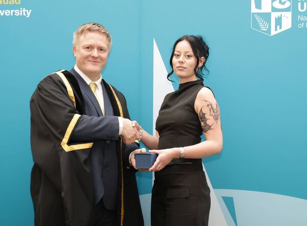 Former Maynooth Post Primary School student Karolina Koziel received a Maynooth University Entrance Scholarship