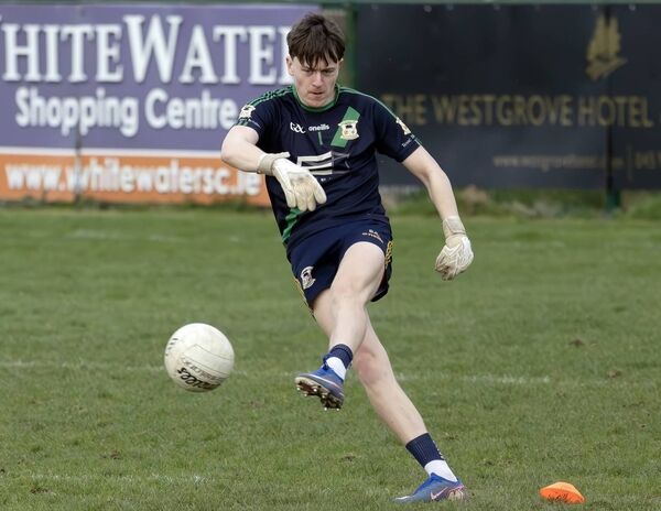 Goalkeeper Didier Cordonnier scored a two pointer from play for Two Mile House Photo: Sean Brilly