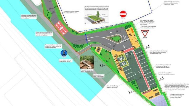 <p>Proposed layout of trailhead</p>