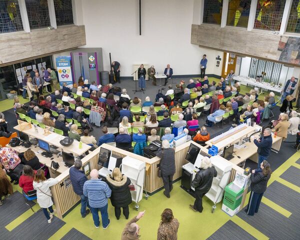 Over 150 people attended John MacKenna's book launch in Athy Library