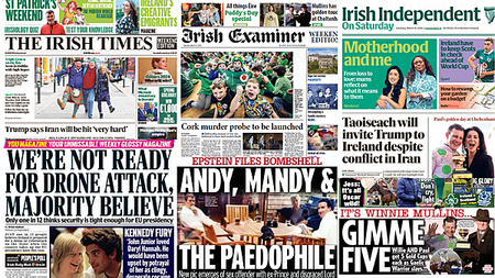 What the papers say: Saturday's front pages