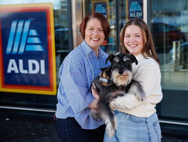 Saraid Hartnett pictured with her mam Helen and dog Diggle Saraid Hartnett pictured with her mam Helen and dog Diggle