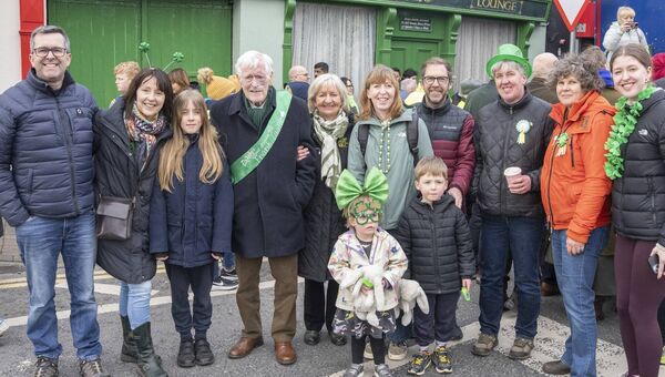 Grand Marshall Frank Taaffe with his family