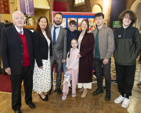 Callum Wallace and family 	Photos: Aisling Hyland