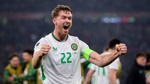 <p>Ireland captain Nathan Collins will be looking to lead his country to qualification for the World Cup during the upcoming international window Photo: ©INPHO/Ryan Byrne</p>