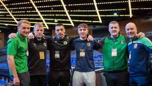 <p>Ballymore’s Darragh Gilroy and his team in Madison Square Garden.</p> <p>Ballymore’s Darragh Gilroy and his team in Madison Square Garden.</p>