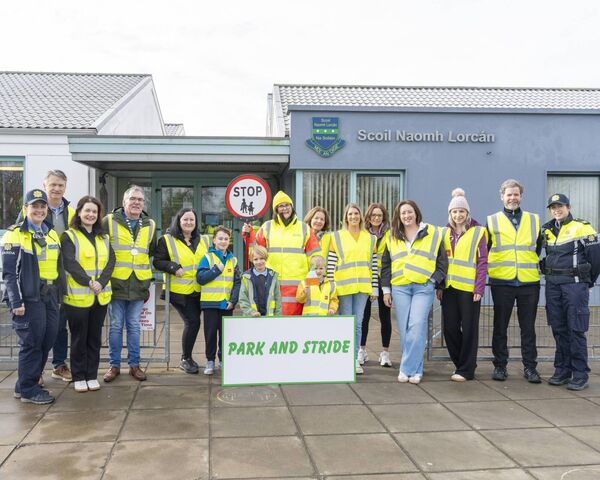 Garda Deirdre Davoren; Councillor Bill Clear; Sinead Martin, Road Safety Officer, Kildare County Council; Councillor Ger Dunne, Pamela Cranks; Avery Ward, , Dawson Quinn, James Quinn, Cheryl Reilly, School Warden, Kildare County Council, Anne Duddy, Marie Quinn , Shauna O’Shea, Katie Holden, Fiona Meehan, Gavin Brangan, Garda Mo Nerney Garda Deirdre Davoren; Councillor Bill Clear; Sinead Martin, Road Safety Officer, Kildare County Council; Councillor Ger Dunne, Pamela Cranks; Avery Ward, , Dawson Quinn, James Quinn, Cheryl Reilly, School Warden, Kildare County Council, Anne Duddy, Marie Quinn , Shauna O’Shea, Katie Holden, Fiona Meehan, Gavin Brangan, Garda Mo Nerney