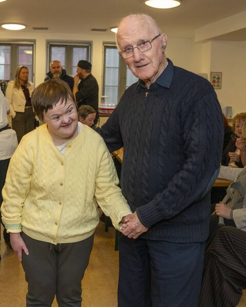 Fiona with Fr Michael Sheil Fiona with Fr Michael Sheil
