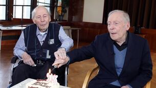 <p>Twin brothers Fathers Joe and Matt Kelly celebrate their 95th birthday Photos: John Mc Elroy</p> <p>Twin brothers Fathers Joe and Matt Kelly celebrate their 95th birthday Photos: John Mc Elroy</p>