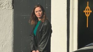 Emily Blunt charms fans in Kildare 